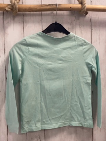 Review Langarmshirt Gr. 128  mint Häkelbogen und Obst