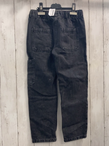  Hose Gr. 128  grau Jeans Kordel