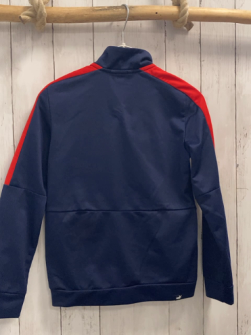 Puma Joggingjacke Gr. 140  blau rote Schrift