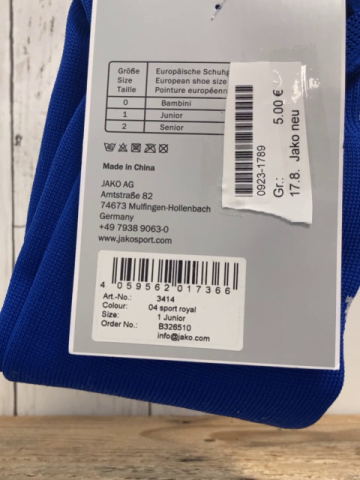 Jako neu Fußballstulpen blau 