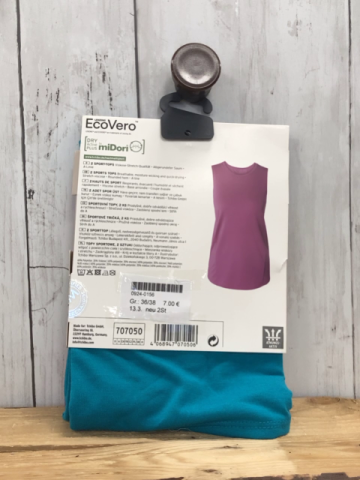 neu 2 Sporttops  Gr. 36/38  pflaume / türkis 