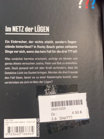 Drei??? Buch Im Netz der Lügen 