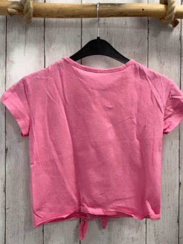 H&M T-Shirt  Gr. 110  pink goldene Pailettenanas 