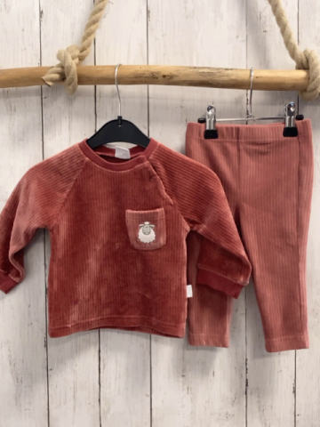 2tlg  Pullover + Leggings  Gr. 68  rost Nicky Rippen Schaf 