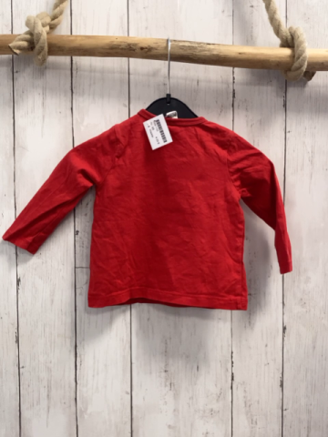 Waikiki  Langarmshirt  Gr. 68  rot Melonenboot mit Katze 