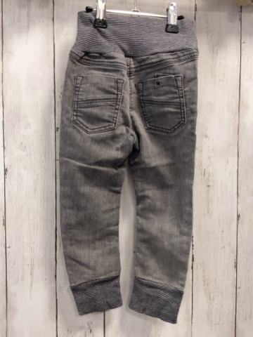   Hose  Gr. 92  grau Jeans + grau hellgrauer Streifenbund 
