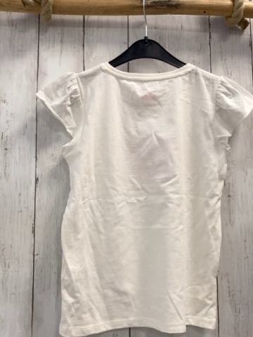 neu  T-Shirt  Gr. 128  weiß rosa Muschel mit Steinen 