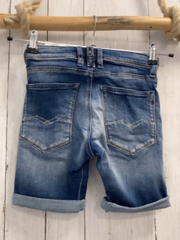 Replay  Shorts  Gr. 110  blau Jeans Umschlag Bund verstellbar 