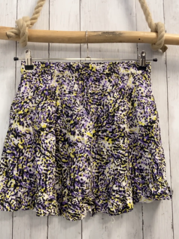 Tom Tailor  Rock Gr. 152  weiß lila gelb schwarzer Druck 