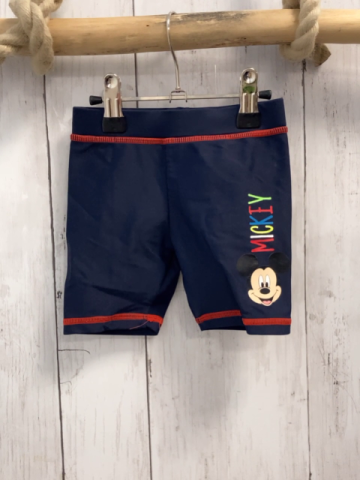   Badehose  Gr. 74  blau rote Nähte Micky Mouse 