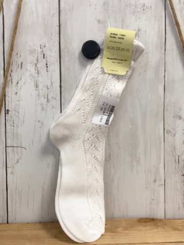 neu  Socken  Gr. 35/38  weiß Lochmuster 