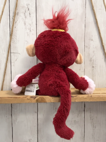 Nici  Plüschspielzeug  rot rosa Affe (Höhe ca. 30cm)
