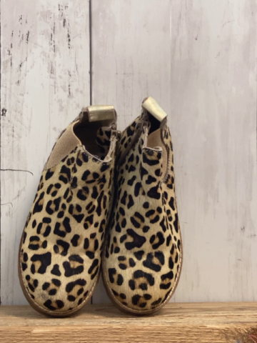 Mini Boden  Boots  Gr. 26  beige braun dunkelbraun leoprint mit Fell 