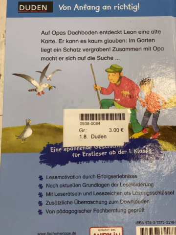 Duden  Buch Die geheimnisvolle Schatzkarte 