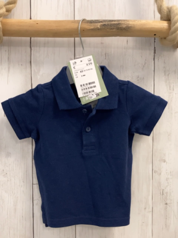 neu H&M  T-Shirt  Gr. 62  blau Polokragen