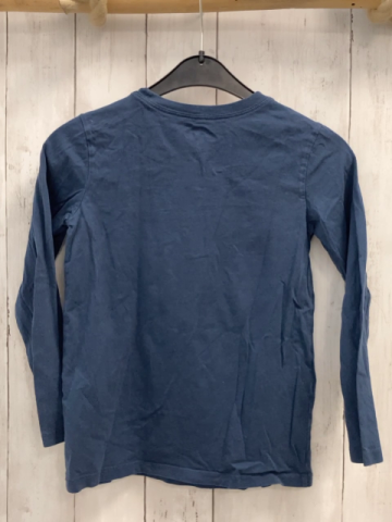 Oshkosh  Langarmshirt  Gr. 128  blau oranger Jeep Berge Sonne chrift 