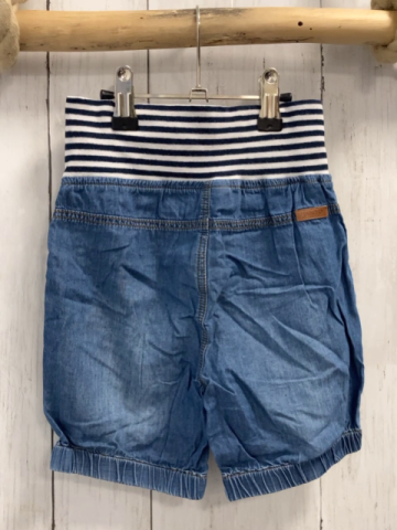 Jako-o  Shorts  Gr. 104  blau Jeans blau weißer Streifenbund 