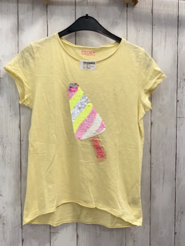 Review  T-Shirt  Gr. 152  gelb Pailetteneis 