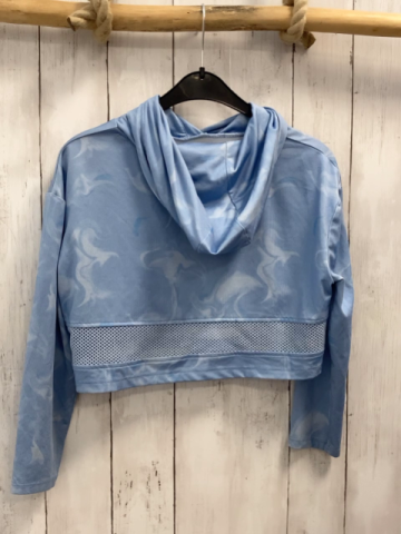 Stitch  Langarmshirt Gr. 134  hellblau bunt Kapuze Stitch 