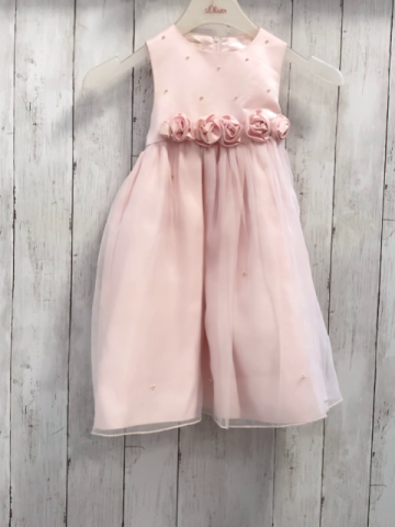Cinderella  Kleid  Gr. 98  rosa Perlen Rosetten 