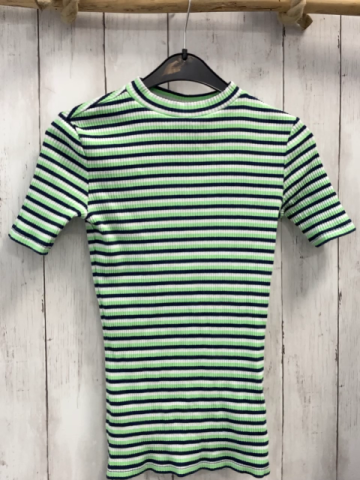 s´Oliver  T-Shirt  Gr. 152  blau hellgrün weiße Streifen Rippen 