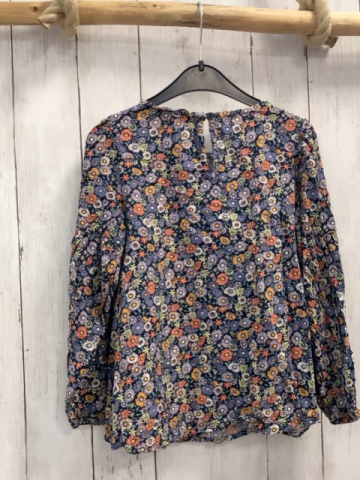 Tom Tailor Bluse Gr. 128  blau Blumen