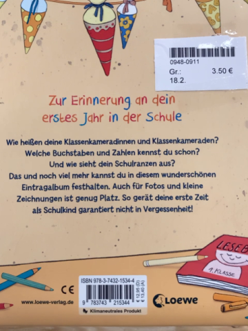   Kreativbuch Mein erstes Schuljahr