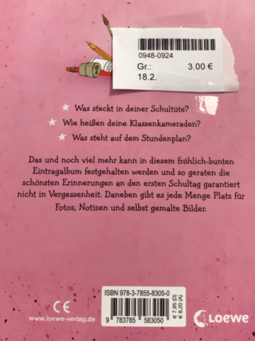   Kreativbuch Mein erster Schultag