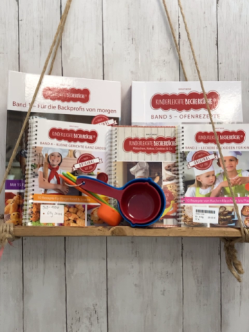 Kinderleichte Becherküche Bücherset 6 teilig Band 1 bis 5 + Becherset 