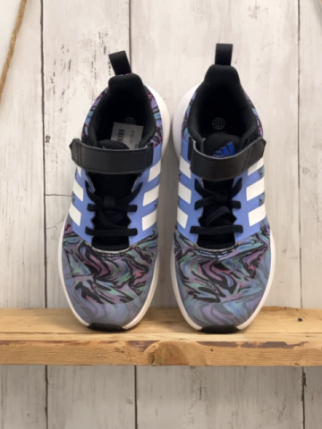 Adidas  Schuhe  Gr. 33,5   grau lila bunt weiße Streifen + Sohle 