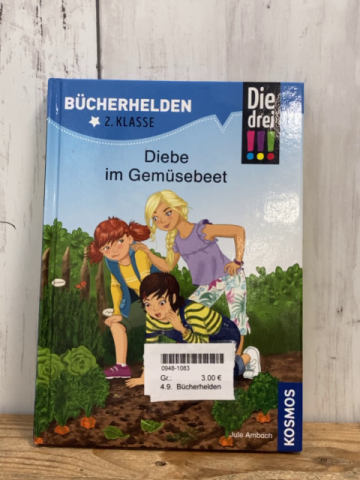 Bücherhelden  Buch Die drei!!! Diebe im Gemüsebeet 