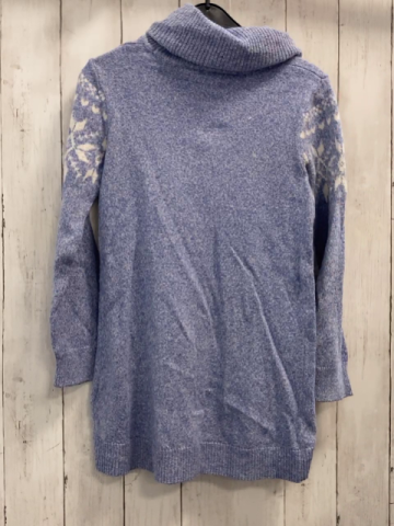 H&M  Longpulli  Gr. 134/140  hellblau Strick Rolli weiße Kristalle 