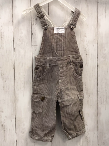 name it Latzhose Gr. 80  grau weiß gestreift