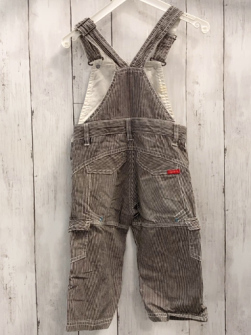 name it Latzhose Gr. 80  grau weiß gestreift