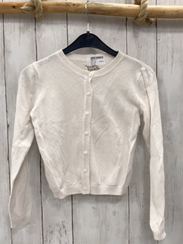  Strickjacke  Gr. 134  weiß Noppen 