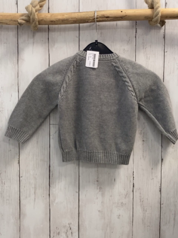 Alana  Strickjacke  Gr. 74  grau Rippenbund 