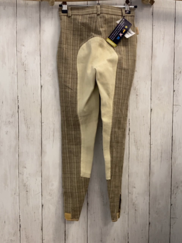 neu Elt  Reithose  Gr. 152  sand braun schwarz kariert + beige 