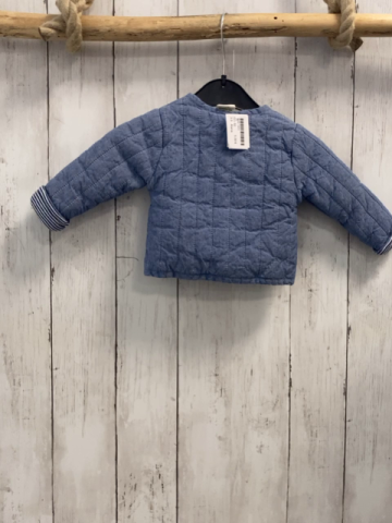 Alana  Sweatjacke  Gr. 62  blau + blau weißer Streifenbund 
