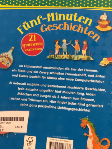   Buch Fünf-Minuten Gesschichten 