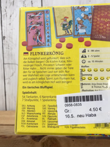 neu Haba  Spiel  Flunker König 