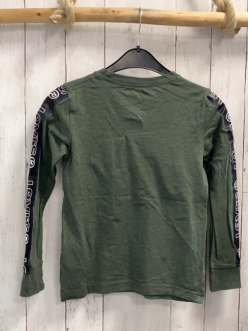 Levi´s  Langarmshirt Gr. 140  kiwi schwarz Balken mit rot / blauem Rand + weißer Schrift 