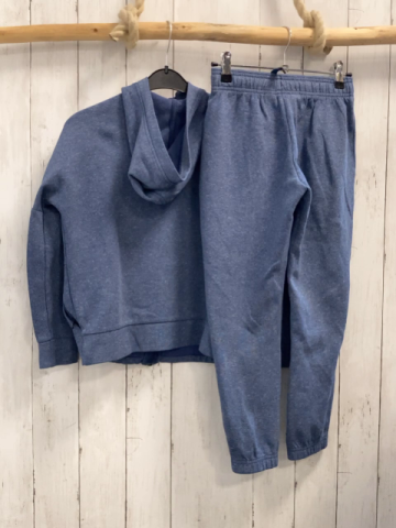 2tlg Adidas  Jogginganzug  Gr. 140  blau Kapuze 