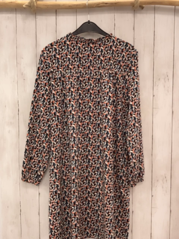 Tom Tailor  Kleid  Gr. 36  weiß schwarz orange petrol Druck 