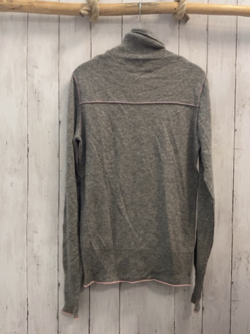 Esprit  Pullover Gr. M  grau Strick Rolli rosa Bund 