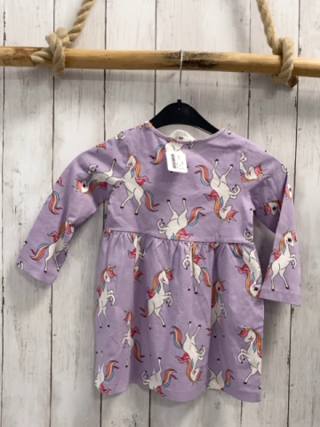 H&M  Kleid  Gr. 92  lavendel Einhörner 