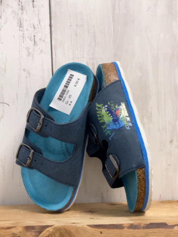   Sandaletten  Gr. 25  blau Dino hellblaue Sohle 