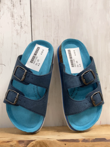   Sandaletten  Gr. 25  blau Dino hellblaue Sohle 