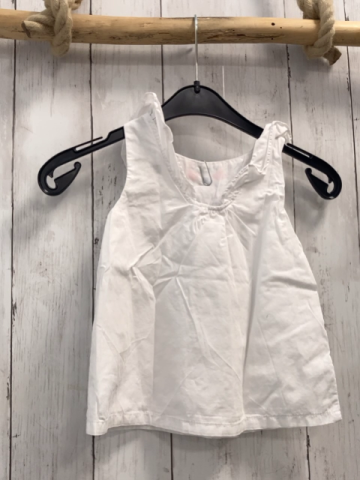 Sergent Major  Sommerbluse  Gr. 98  weiß Rüschen Gestickte Blumen + Schmetterlinge 