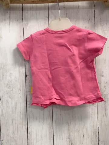 Steiff  T-Shirt  Gr. 56  rosa Bär Blumenkranz 