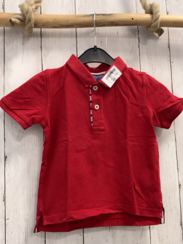 Boden  T-Shirt  Gr. 98  rot Polokragen 